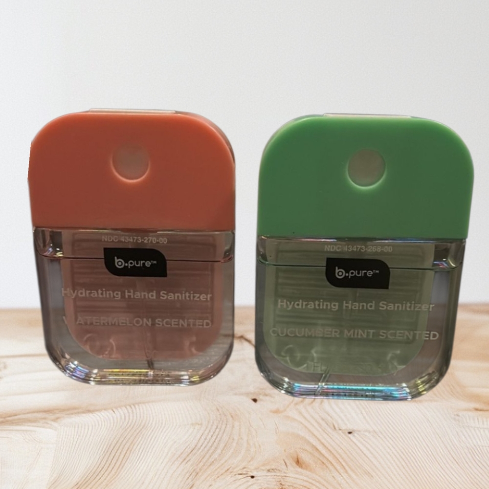 b•pure Hydrating Hand Sanitizer Set - Watermelon and Cucumber Mint